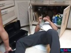 Asian teen slut Cindy Starfall gets railed by pervy plumber